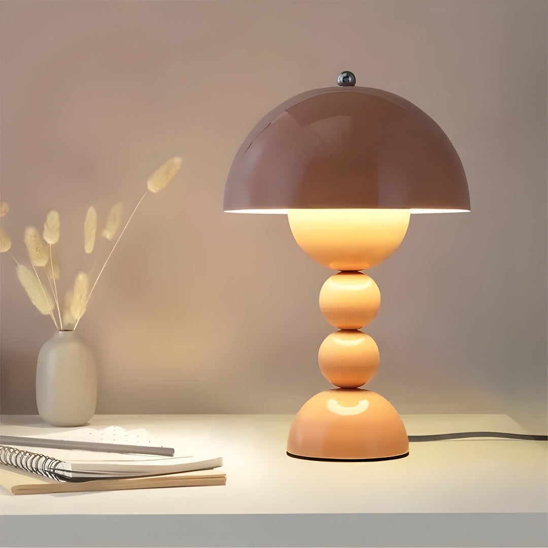 Sleek Nordic flower bud table lamp, dimmable LED for versatile home illumination.