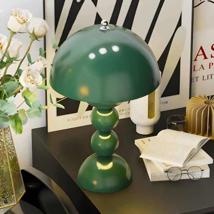 Dimmable LED flower bud desk lamp, modern Scandinavian design, functional & beautiful.