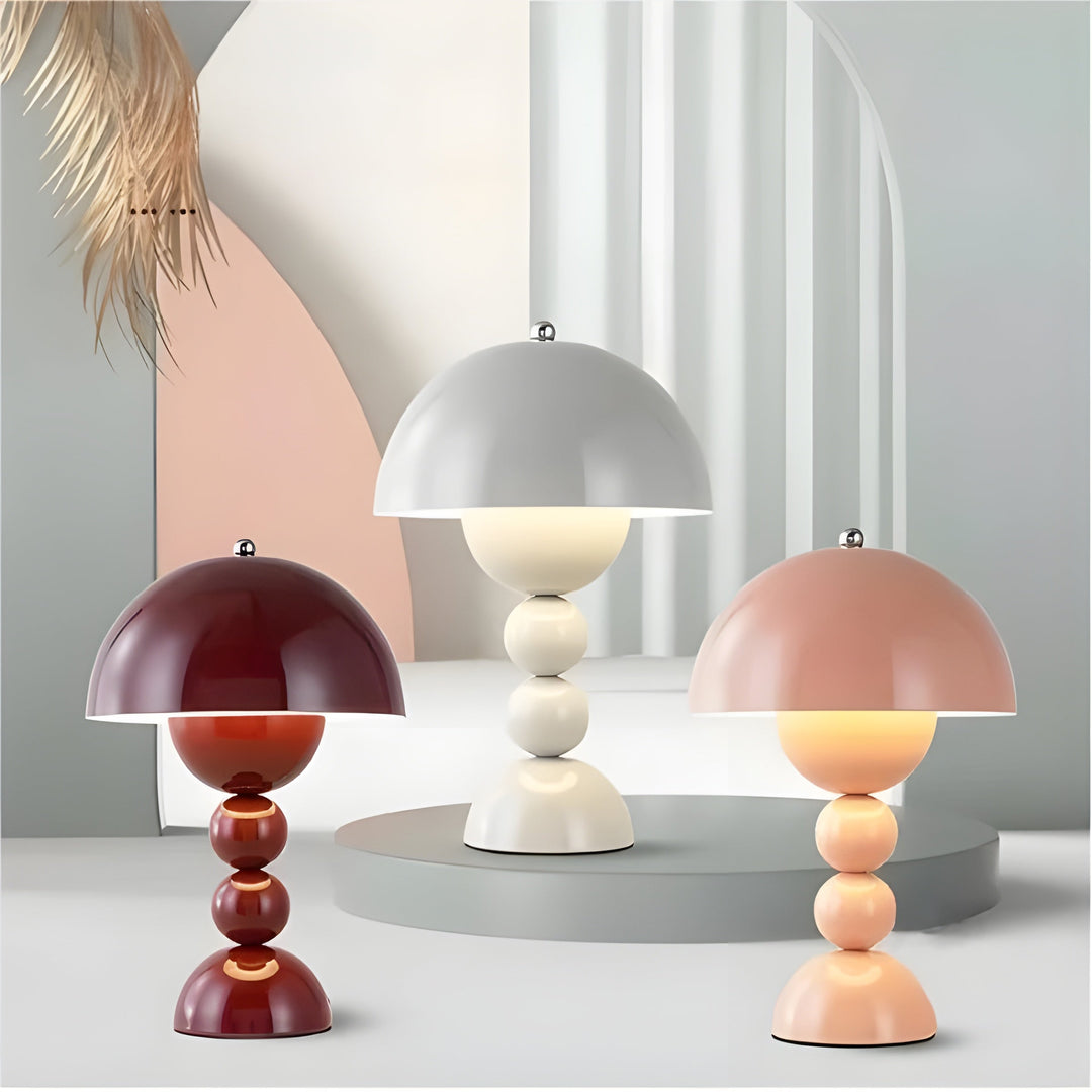 Stylish Nordic dimmable LED table lamp, flower bud inspired, perfect for contemporary decor.
