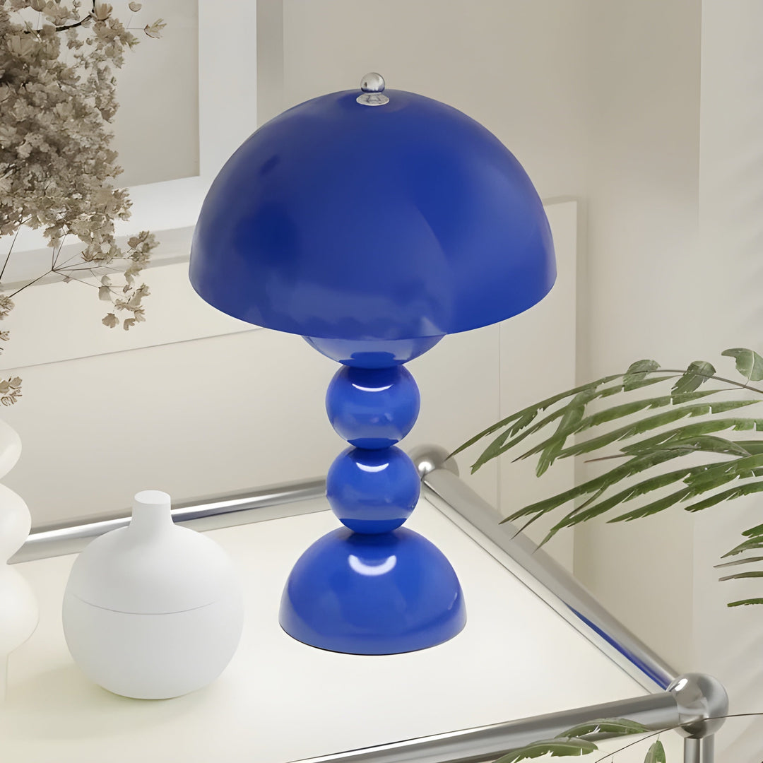 Sleek contemporary flower bud LED lamp, dimmable for personalized lighting control.
