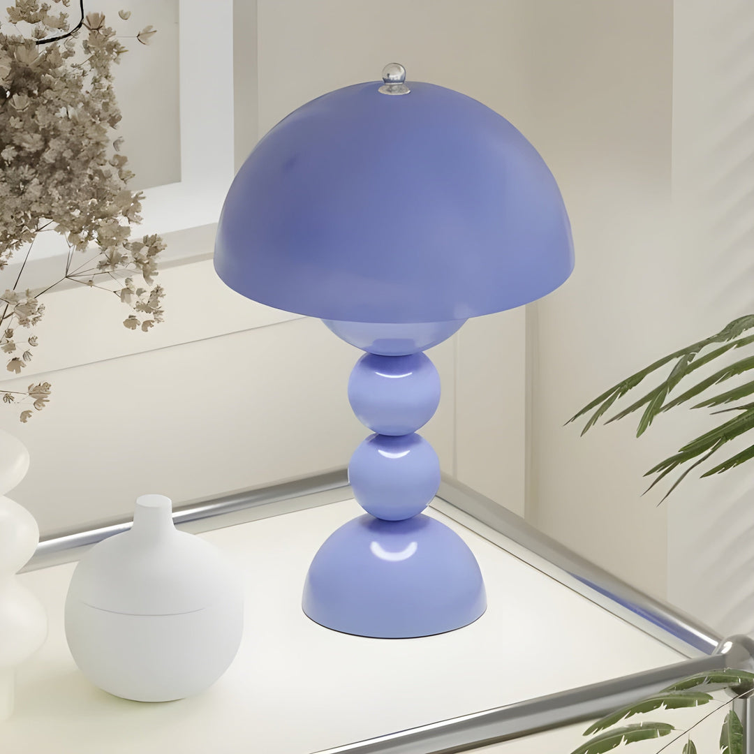 Dimmable LED table lamp, modern Nordic flower bud design, versatile home lighting.
