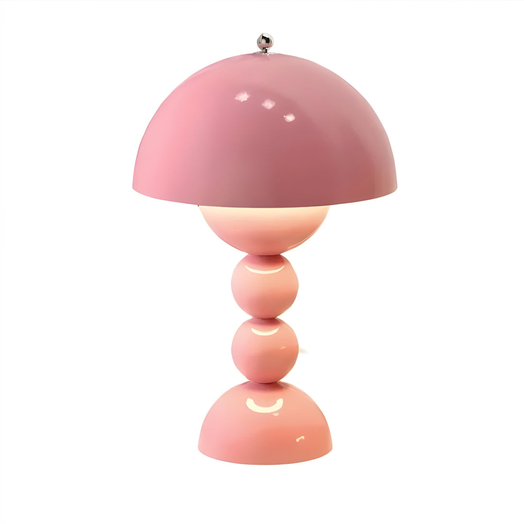 Sleek Scandinavian dimmable LED bedside lamp, flower bud inspired, functional decor.