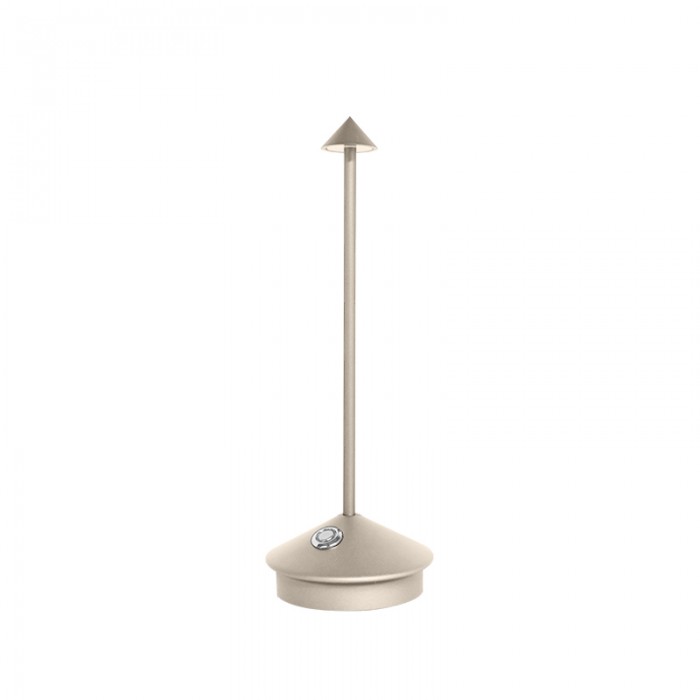 Indoor outdoor dimmable LED lamp, wireless, portable for ambient or reading light.