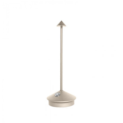 Indoor outdoor dimmable LED lamp, wireless, portable for ambient or reading light.
