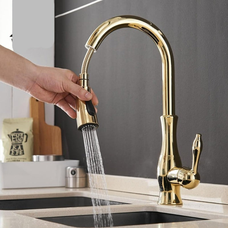 FlexFlow retractable kitchen faucet for enhanced functionality and a modern kitchen aesthetic.