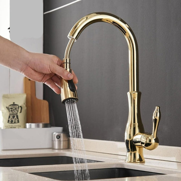 FlexFlow retractable kitchen faucet for enhanced functionality and a modern kitchen aesthetic.