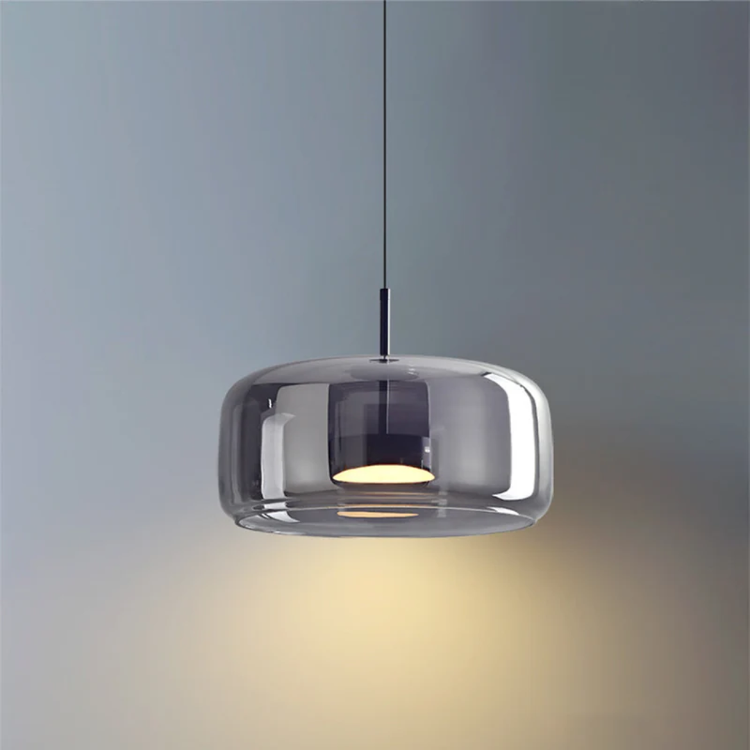 VintageGlow dimmable LED pendant light, a stylish retro ceiling lamp for modern homes.