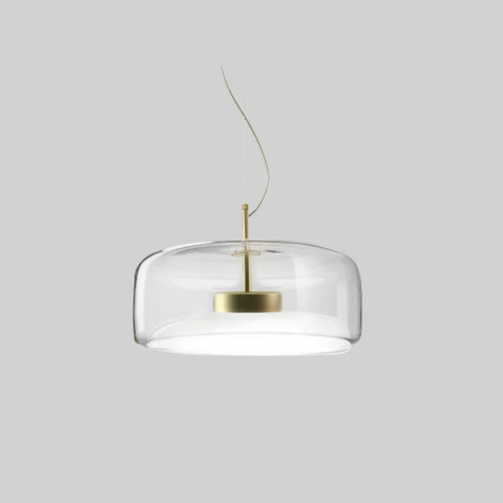 Retro LED hanging lamp, VintageGlow style, ideal for kitchen or dining room ambient lighting.