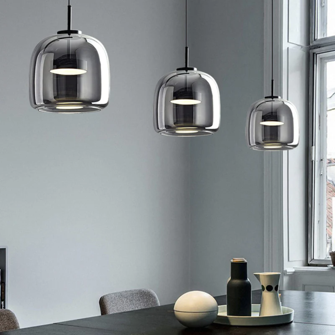 Stylish VintageGlow LED pendant, a retro ceiling light for sophisticated home lighting.