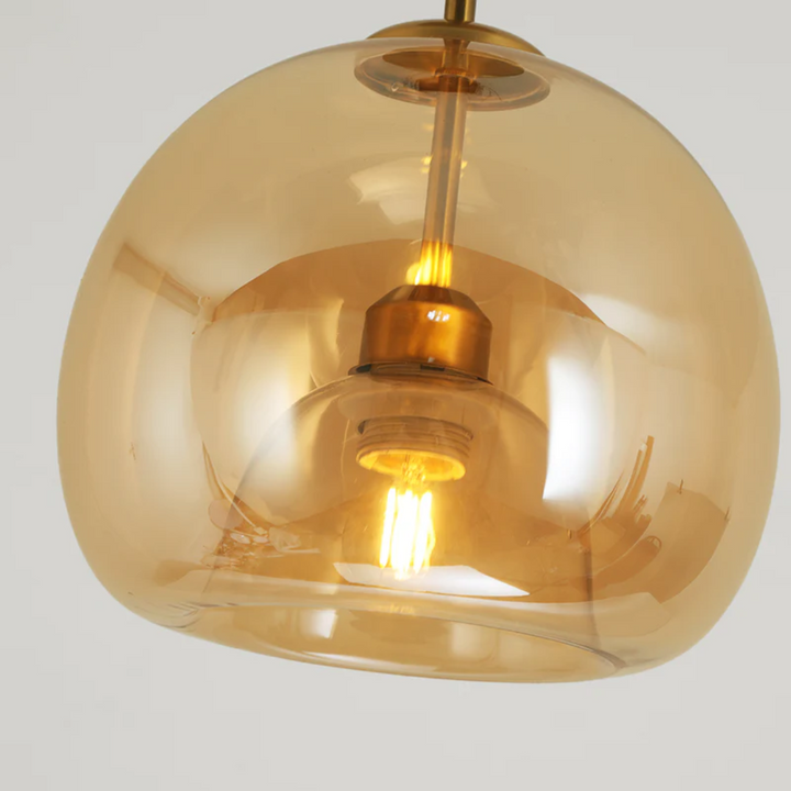 Modern round LED ceiling lamp "Aurelia" in black, perfect for elegant home living room lighting.