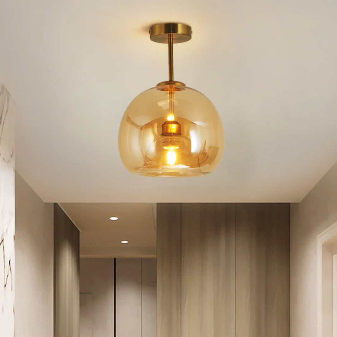 Energy-efficient Aurelia round LED ceiling lamp, black, enhancing modern indoor lighting.