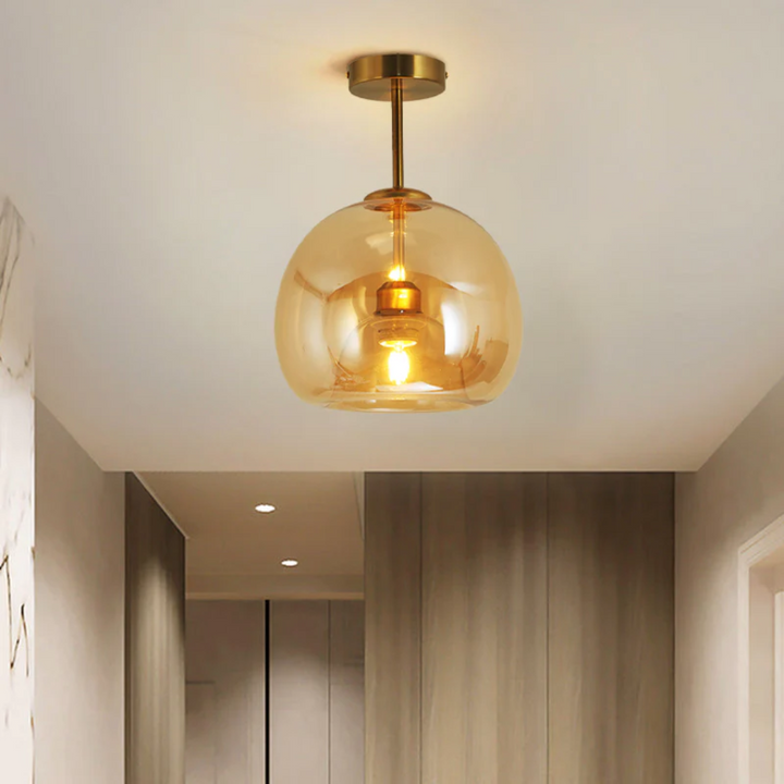 Energy-efficient Aurelia round LED ceiling lamp, black, enhancing modern indoor lighting.