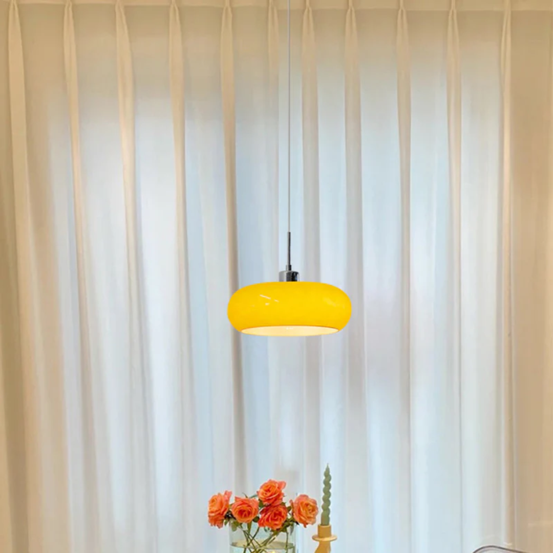 RadianceOrb modern LED pendant light with adjustable warm white lighting for elegant home decor.