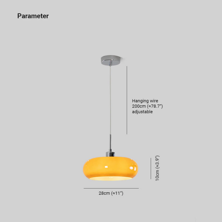 Modern round LED pendant light, a stylish lighting fixture for contemporary home decor.