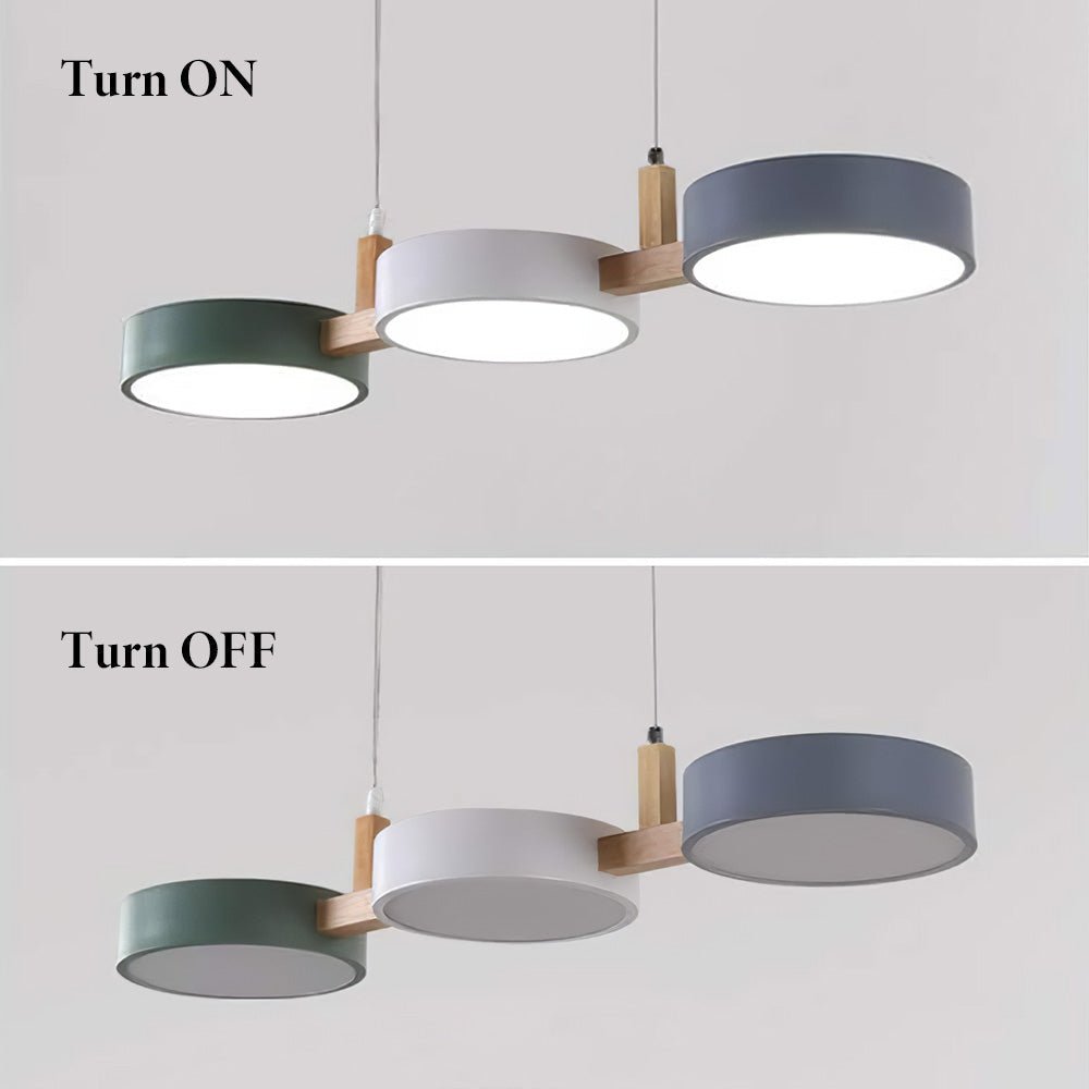 Contemporary Scandinavian LED pendant light, perfect modern home decor ceiling fixture.