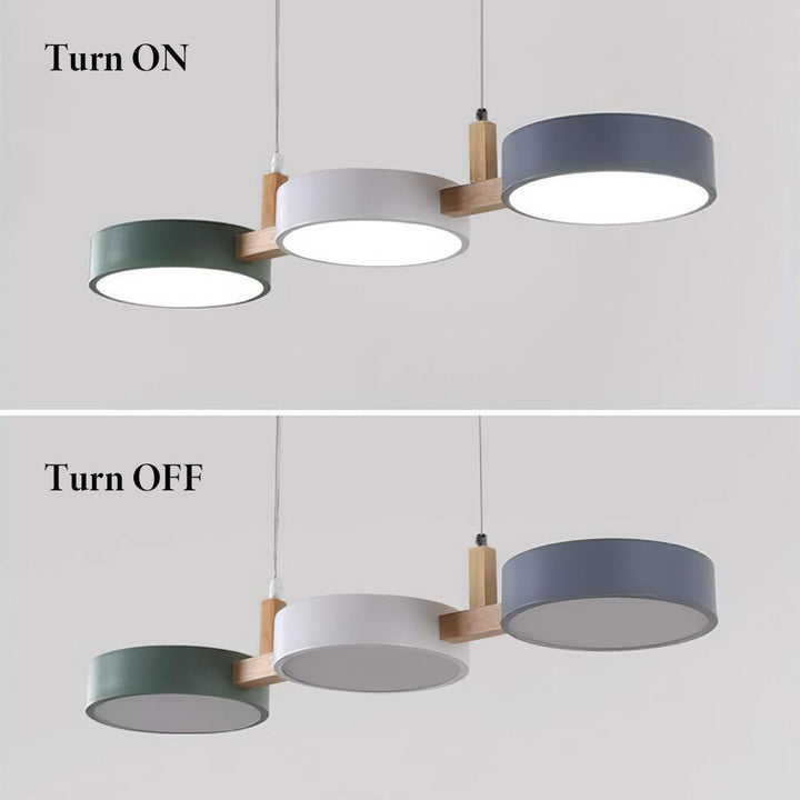 Contemporary Scandinavian LED pendant light, perfect modern home decor ceiling fixture.
