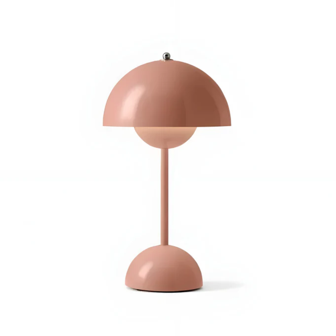 Modern Scandinavian wireless table lamp with adjustable LED light for contemporary home decor.