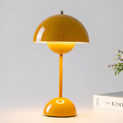Versatile wireless table lamp, modern Scandinavian style, ideal for both indoor and outdoor lighting.
