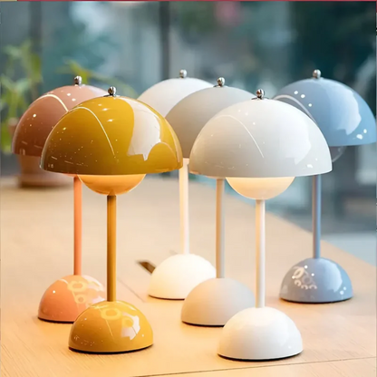 Stylish wireless table lamp, Scandinavian modern design, great for creating an inviting ambient light.