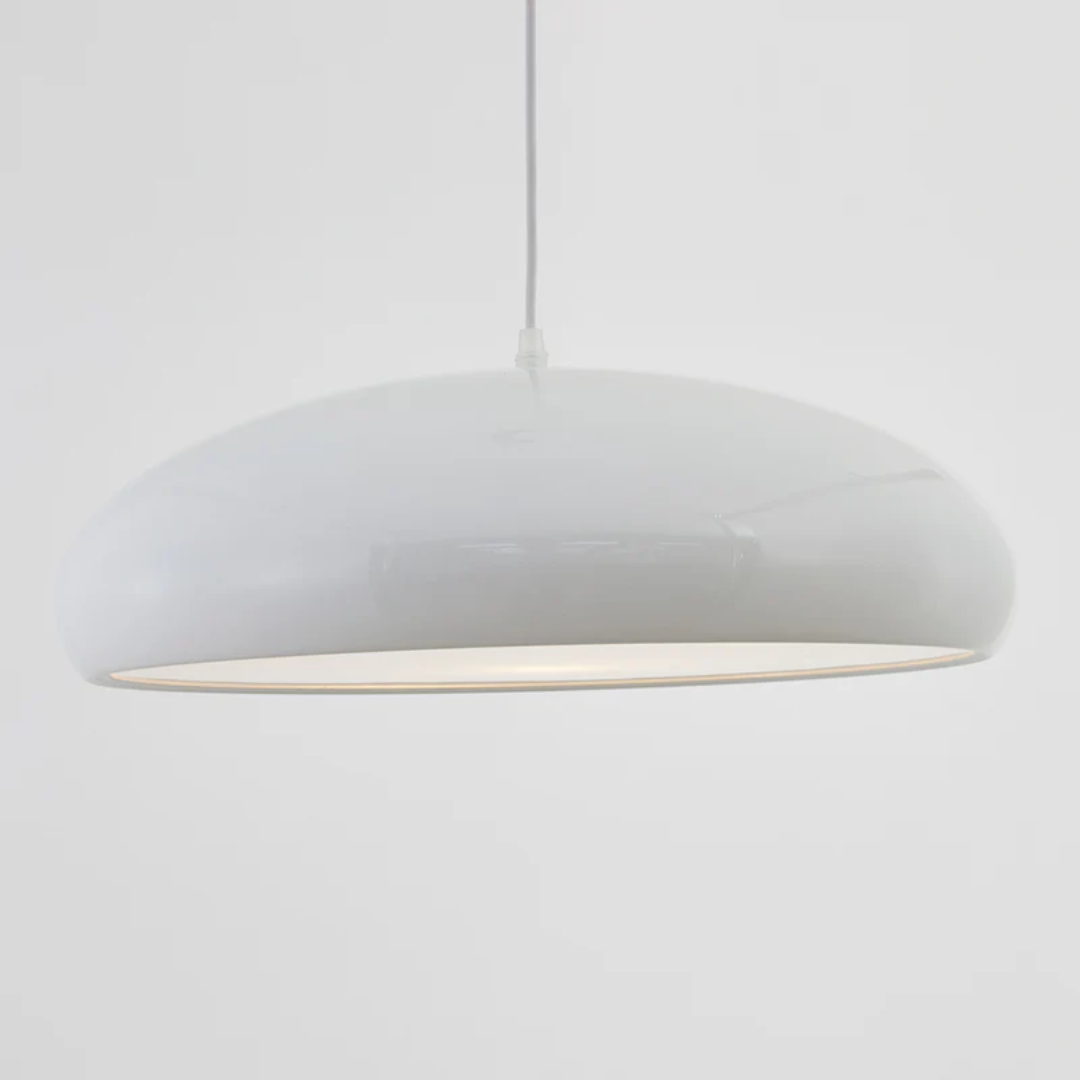 Elegant round LED pendant light, Serena model, a focal point for modern home decor.