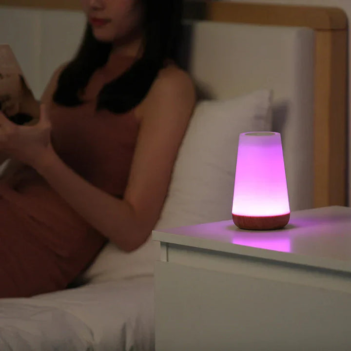 USB rechargeable magical night light. Touch control LED mood lamp for bedside or relaxing ambient lighting.