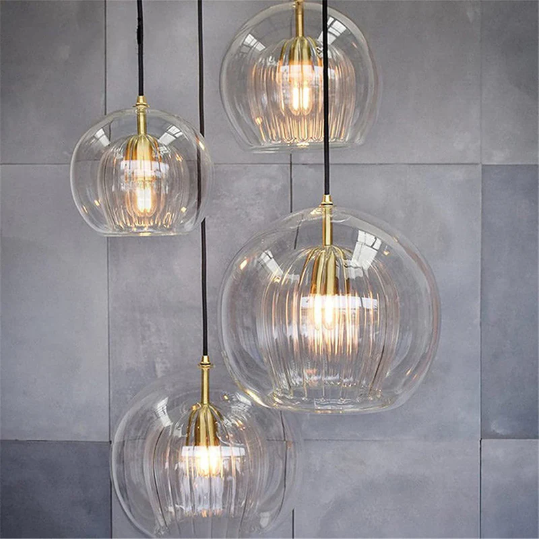 Adjustable modern spherical LED pendant light for versatile home illumination.