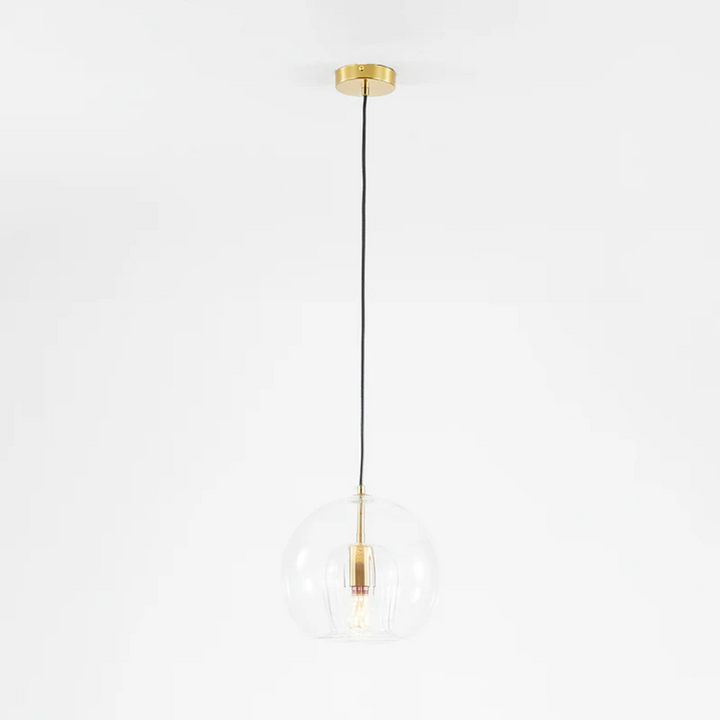 Stylish spherical LED ceiling lamp, enhancing modern home decor with efficient light.