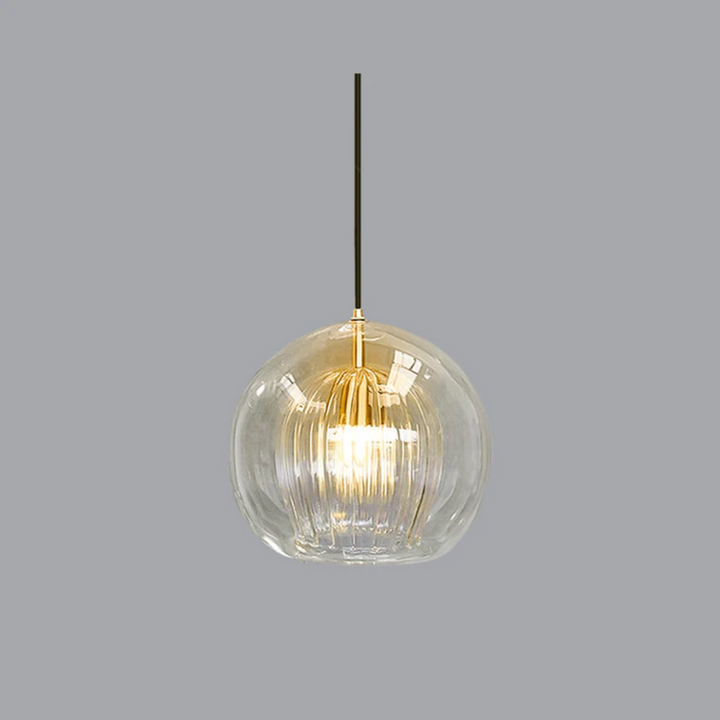 Aurora Sphere modern spherical LED pendant light, bright and energy efficient.