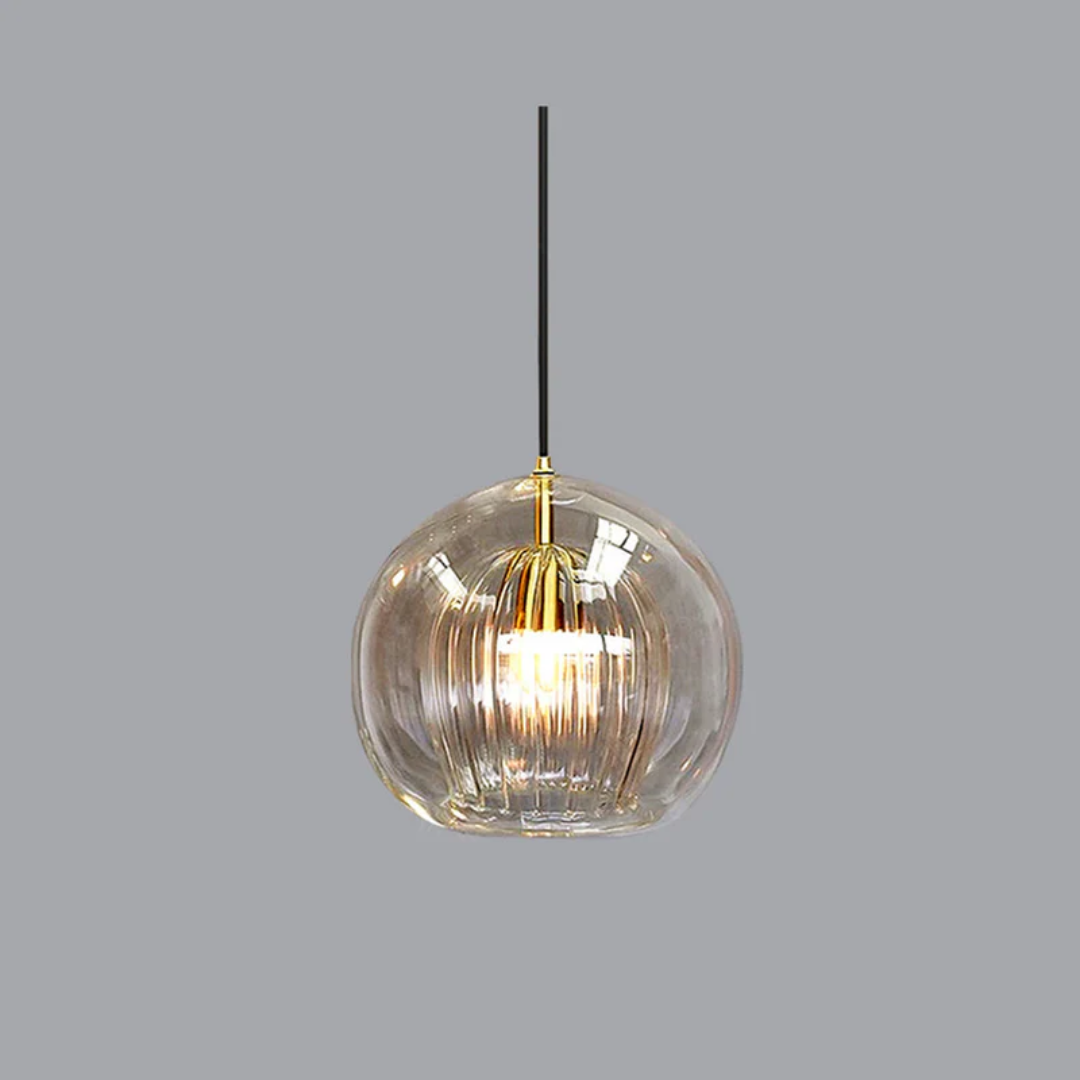 Spherical LED pendant light, providing elegant and energy-efficient illumination.