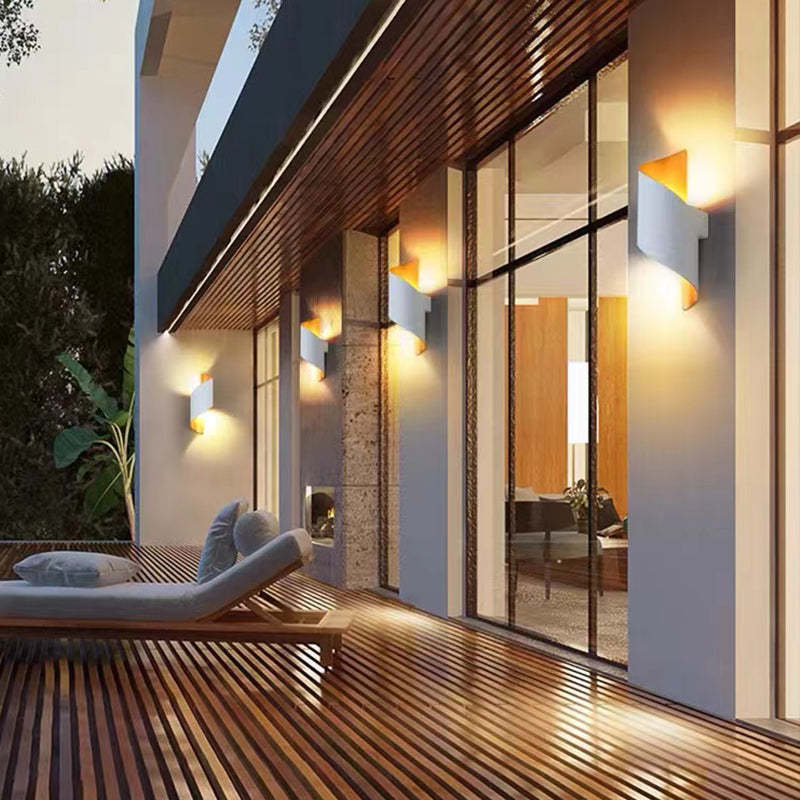Unique spiral design LED wall light, a modern statement piece for any wall.
