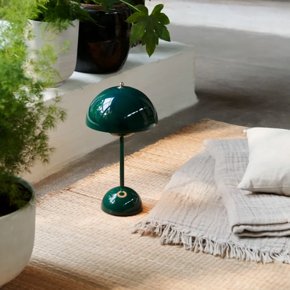 Sleek black touch-sensitive desk lamp with energy-efficient LED lighting.