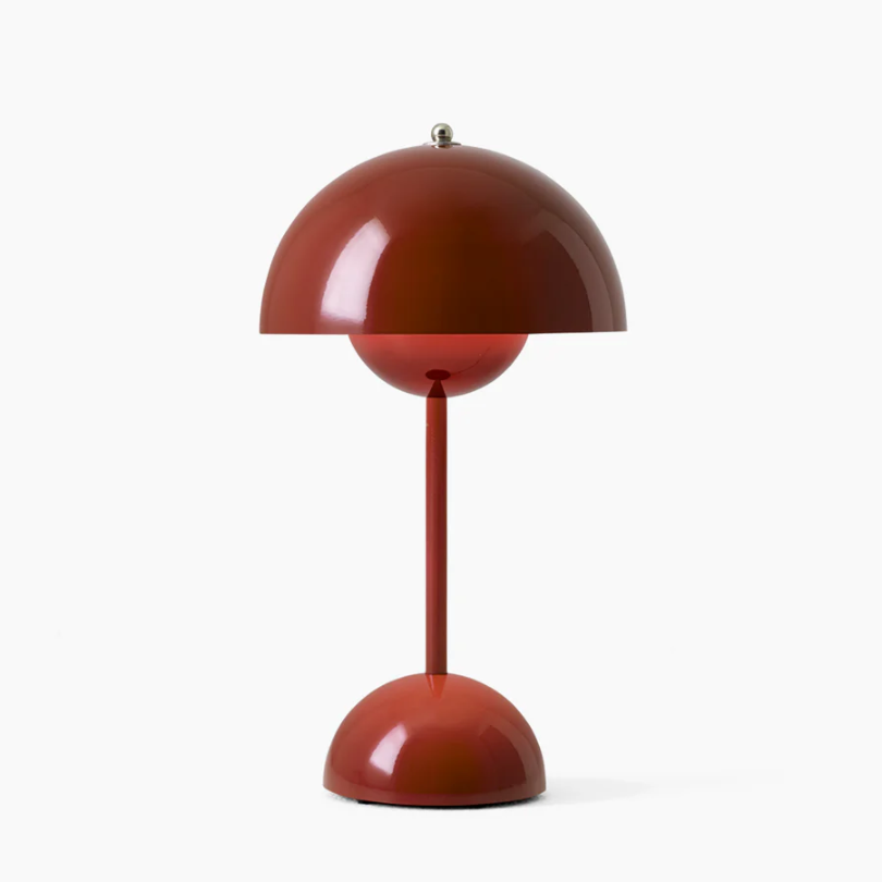 Energy-efficient white LED table lamp with touch control; ideal for desks & nightstands.