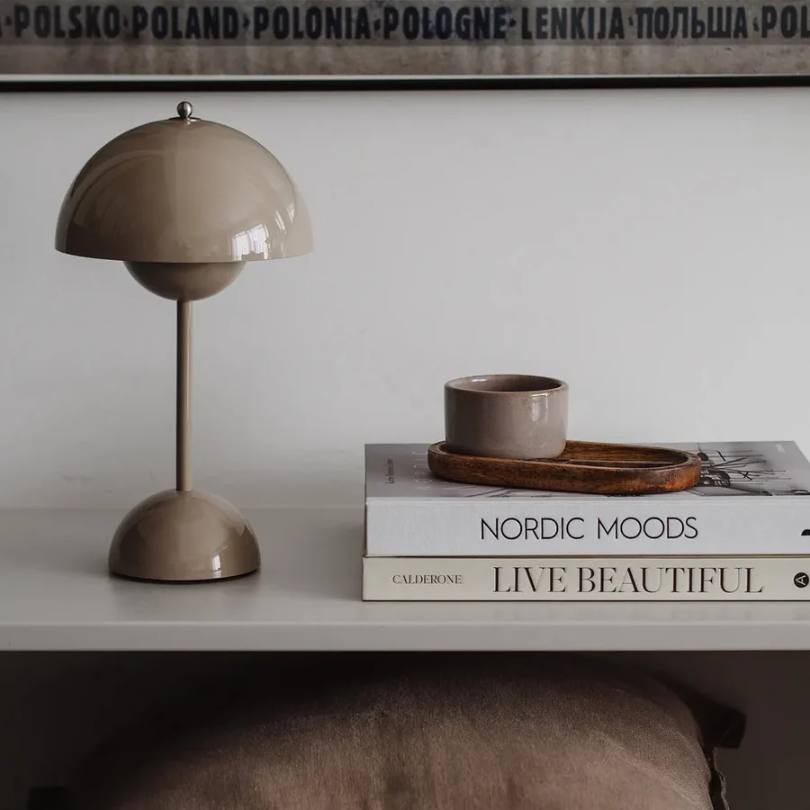 Elegant modern touch lamp, LED lighting for home decor, bedroom, or office.