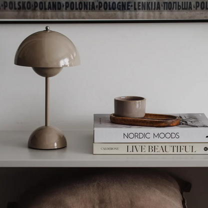 Elegant modern touch lamp, LED lighting for home decor, bedroom, or office.