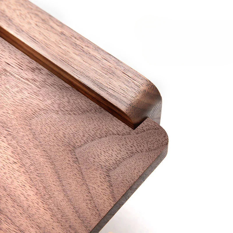 Stylish wood decor toilet paper holder with shelf, ideal wall mount bathroom organizer & storage.