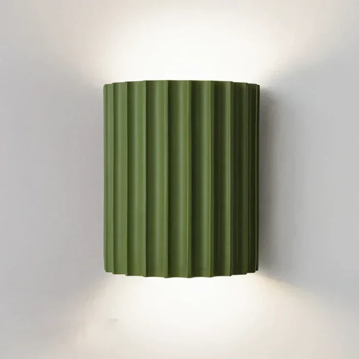 Modern wavy LED wall lamp, creating ambient lighting for cozy home and professional office settings.