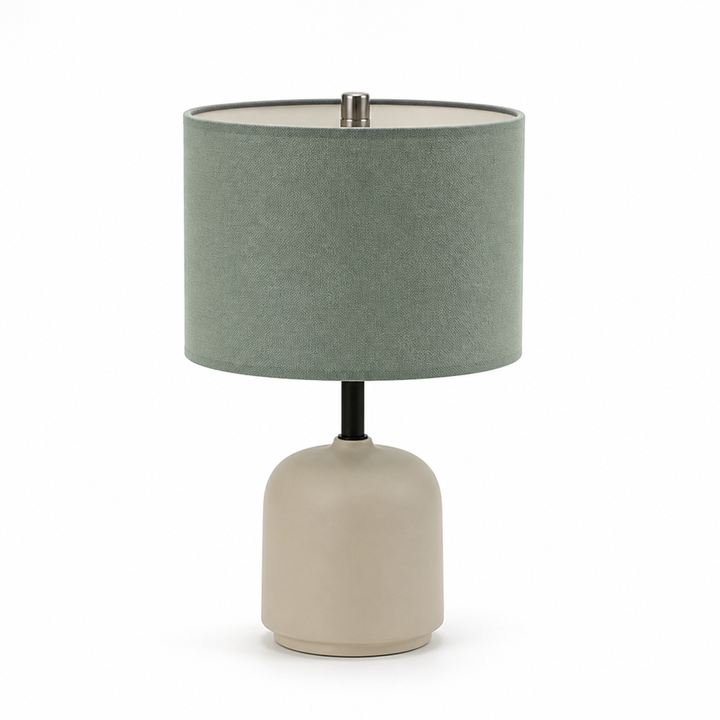 Modern white touch control LED table lamp with rechargeable battery, perfect for desk or portable ambient lighting.