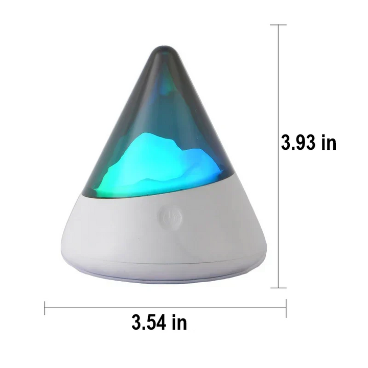 Contemporary wireless LED iceberg lamp, an ambient night light adding modern home decor.