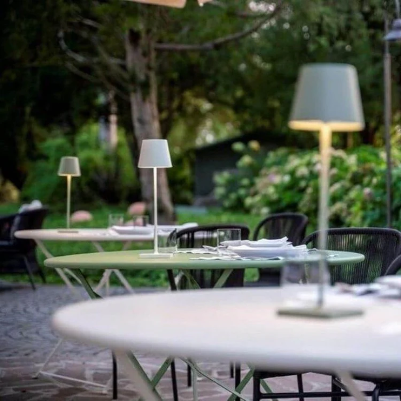 Contemporary wireless LED lamp, perfect for modern home ambiance.