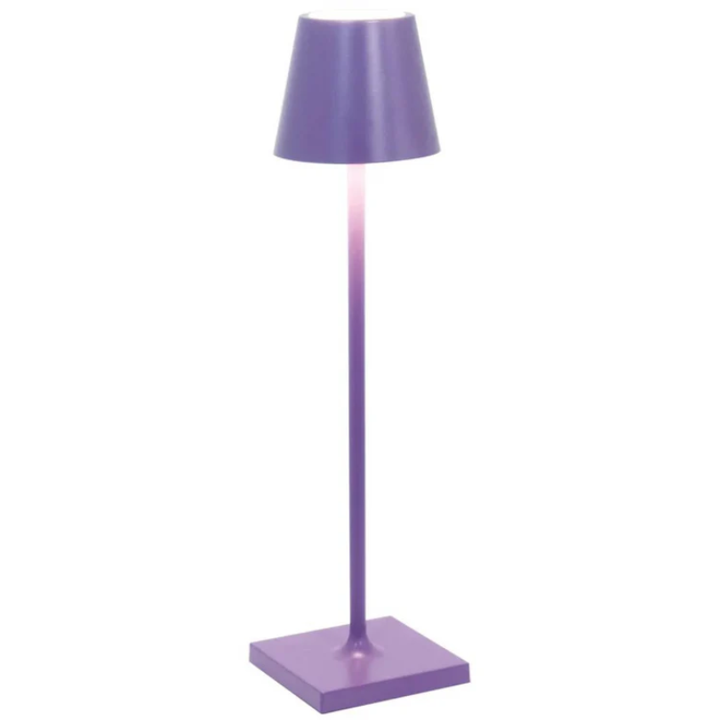 Contemporary LED table lamp, touch-activated. Perfect for modern living spaces.