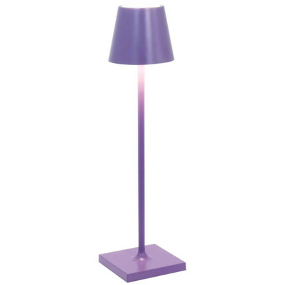 Contemporary LED table lamp, touch-activated. Perfect for modern living spaces.
