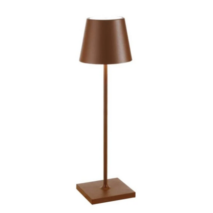 Touch-sensitive LED desk lamp, portable and modern for home or office.