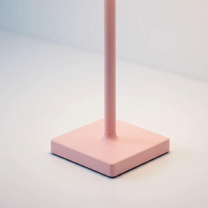 Portable LED table lamp, wireless & rechargeable, providing soft ambient light for any space.