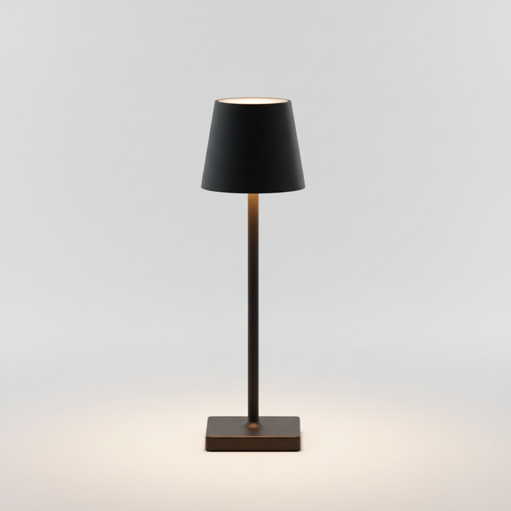 Unisex wireless LED table lamp, portable, dimmable, offering versatile indoor/outdoor lighting.
