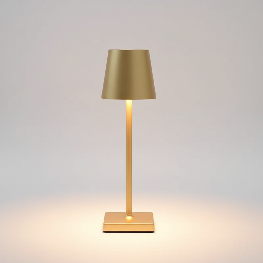 Create ambiance with this portable, dimmable wireless LED table lamp, perfect for any room.