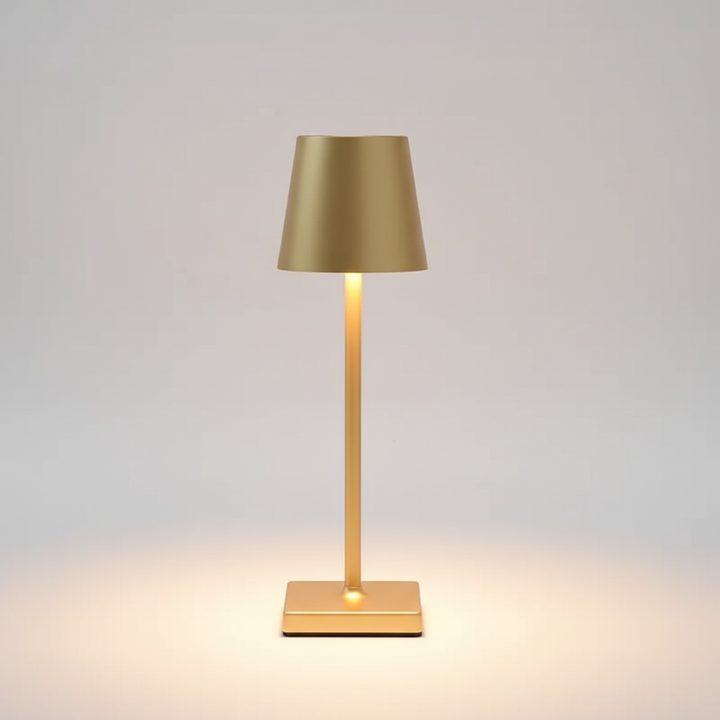 Create ambiance with this portable, dimmable wireless LED table lamp, perfect for any room.