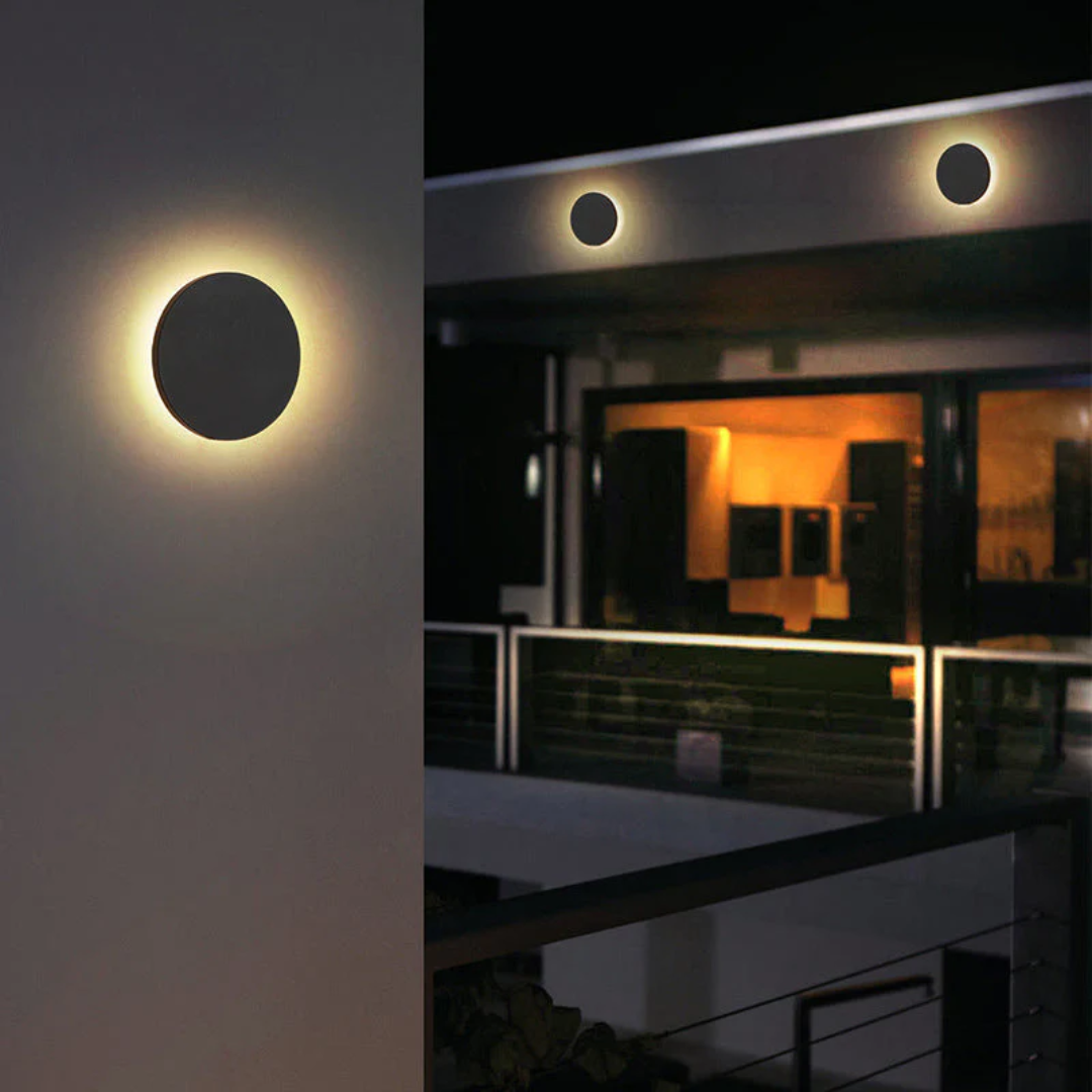Sleek Zenith LED wall lamp, adds contemporary flair to any outdoor or indoor space.