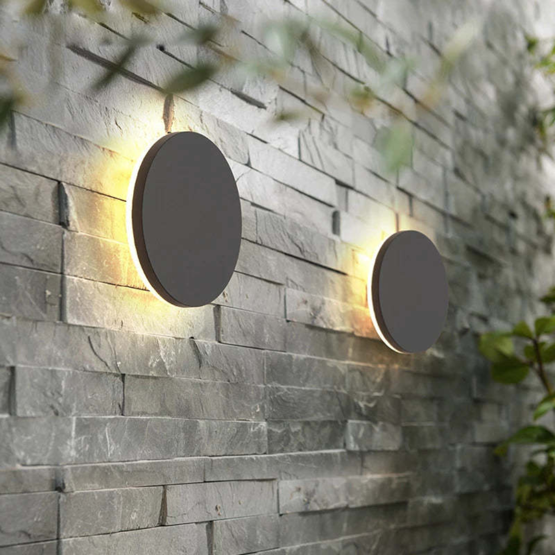 Bright Zenith LED wall sconce, ideal for illuminating driveways, gardens, and entries.