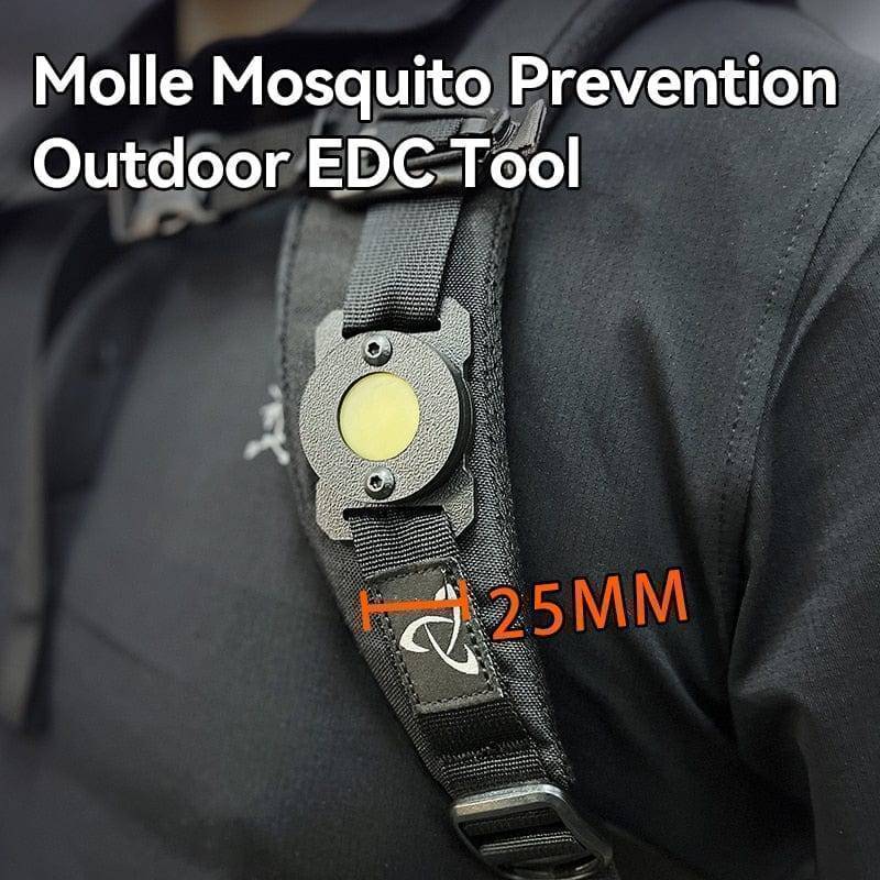 Molle Outdoor Gear Insect Repellent Attachment for camping and hiking, black tactical equipment