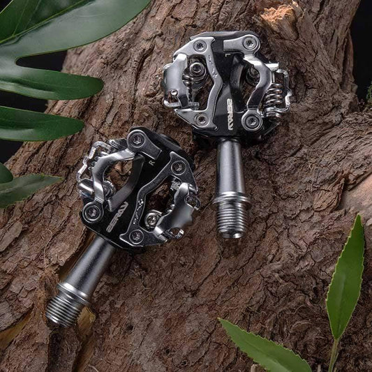 Mountain bike self-locking pedals, lightweight aluminum alloy for enhanced cycling performance and safety